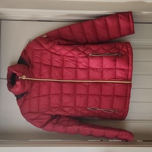 Womans Medium Michael Kors down fill red jacket